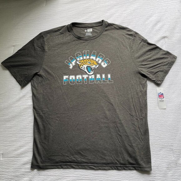 NFL Other - NWT Jacksonville Jaguars Logo Short Sleeve Shirt Grey and Blue Short XXL